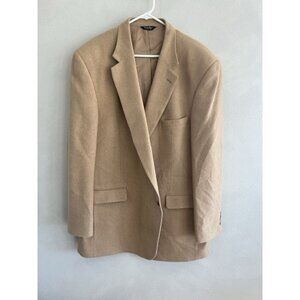 Norman’s Menswear Men's Classic 100% Camel Hair Jacket Blazer 50R 50 R Tan Beige